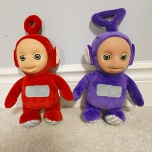 Set of 2 talking Teletubbies dolls